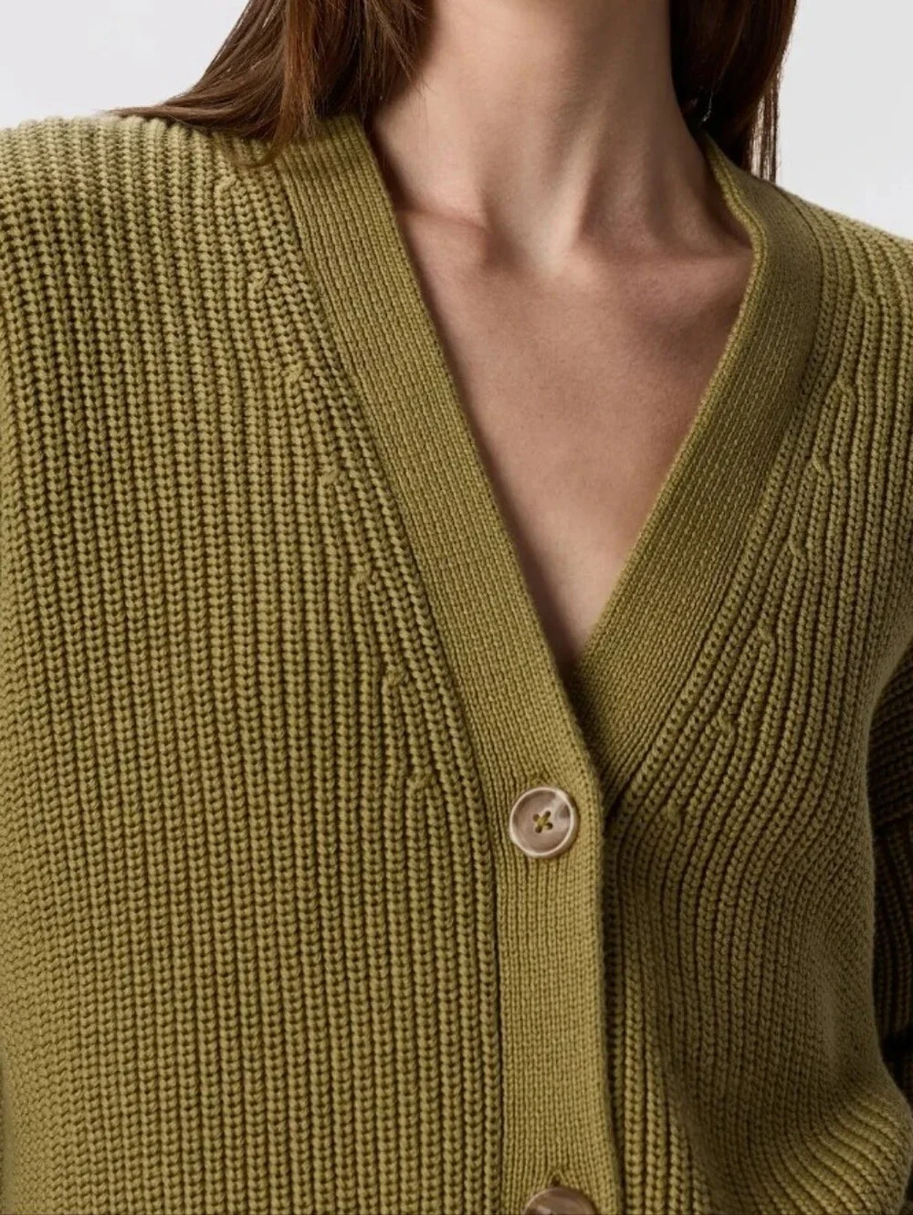 Quince 100% Organic Cotron Fisherman Boxy Cropped Cardigan